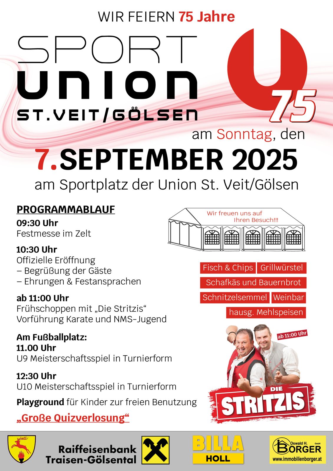 75 Jahre Sportunion St.Veit Flyer