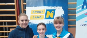 Landesmeisterinnen Sophia Kellermann, Anna Lena Windischberger und Sandra Fuchs